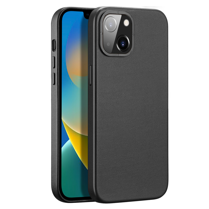 „Dux Ducis Grit“ odinis dėklas, skirtas „iPhone 14 Plus“ elegantiškas dirbtinės odos dangtelis (suderinamas su „MagSafe“...