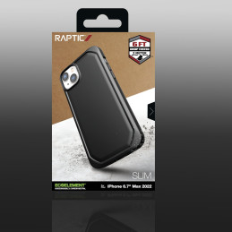 Raptic X-Doria Slim Case iPhone 14 Plus dėklas, galinis dangtelis, juodas