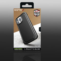 Raptic X-Doria Slim Case iPhone 14 Pro Max dėklas, galinis dangtelis, juodas