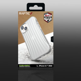 „Raptic X-Doria Clutch Case iPhone 14“ permatomas galinis dangtelis