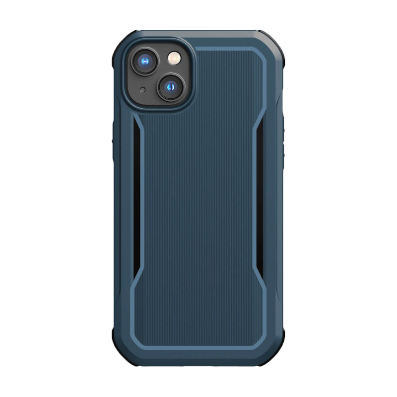 Raptic X-Doria Fort Case iPhone 14 dėklas su MagSafe šarvuotu dangteliu mėlynos spalvos