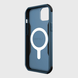 Raptic X-Doria Fort Case iPhone 14 dėklas su MagSafe šarvuotu dangteliu mėlynos spalvos