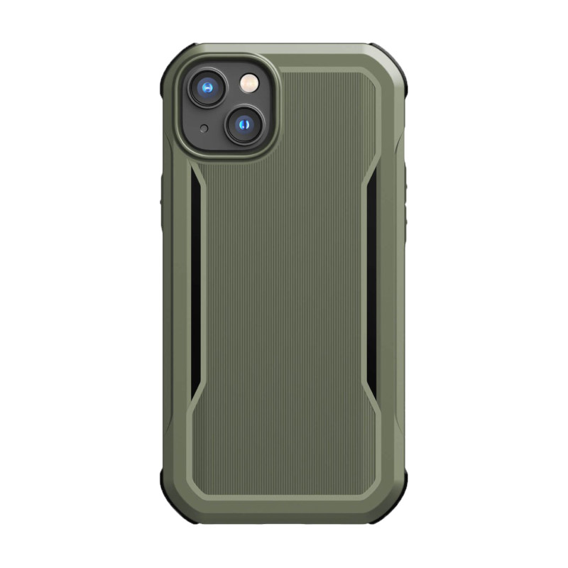 Raptic X-Doria Fort Case iPhone 14 Plus dėklas su MagSafe šarvuotu dangteliu žalios spalvos
