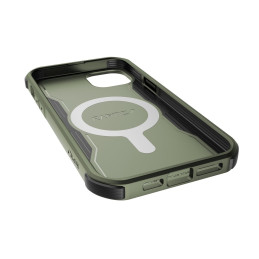 Raptic X-Doria Fort Case iPhone 14 Pro dėklas su MagSafe šarvuotu dangteliu žalios spalvos