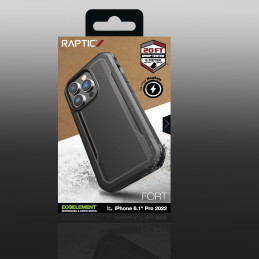 Raptic X-Doria Fort Case iPhone 14 Pro dėklas su MagSafe šarvuotu dangteliu juodu