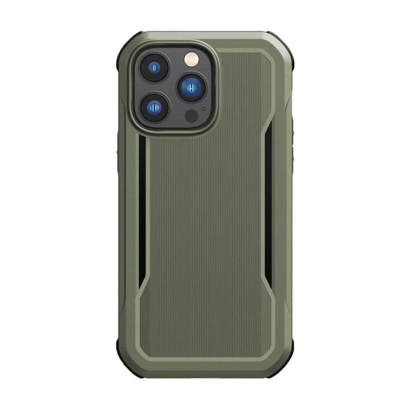 Raptic X-Doria Fort Case iPhone 14 Pro Max dėklas su MagSafe šarvuotu dangteliu žalios spalvos
