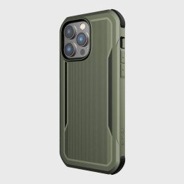 Raptic X-Doria Fort Case iPhone 14 Pro Max dėklas su MagSafe šarvuotu dangteliu žalios spalvos