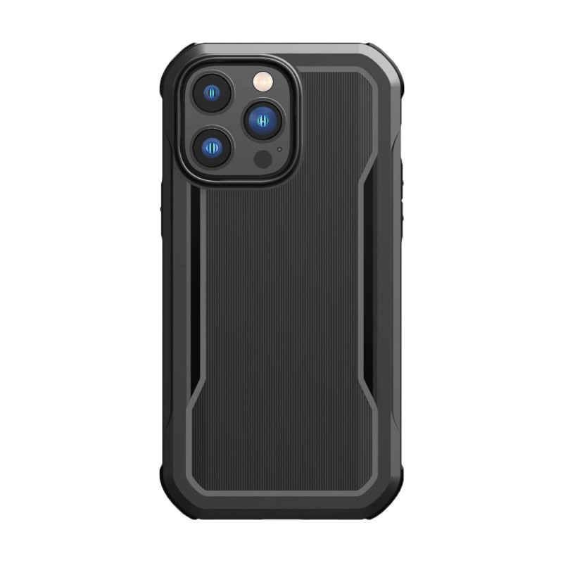 Raptic X-Doria Fort Case iPhone 14 Pro Max dėklas su MagSafe šarvuotu dangteliu juodu