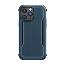 Raptic X-Doria Fort Case iPhone 14 Pro Max dėklas su MagSafe šarvuotu dangteliu mėlynos spalvos