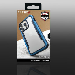 Raptic X-Doria Shield Case iPhone 14 Pro šarvuotas dangtelis mėlynas