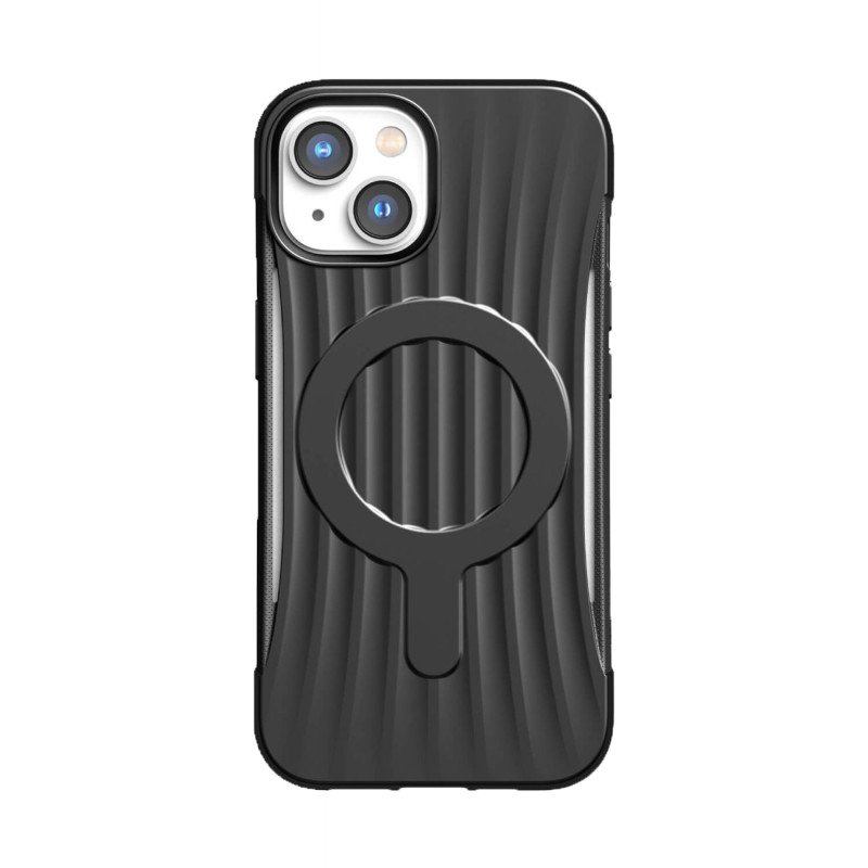 Raptic X-Doria Clutch Built Case iPhone 14 dėklas su MagSafe galiniu dangteliu juodu