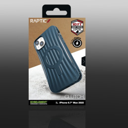 Raptic X-Doria Clutch Built Case skirtas iPhone 14 Plus su MagSafe galiniu dangteliu mėlynu
