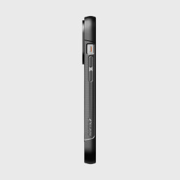 Raptic X-Doria Clutch Built Case iPhone 14 Pro dėklas su MagSafe galiniu dangteliu juodu