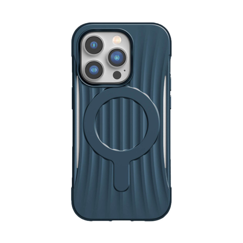 Raptic X-Doria Clutch Built Case, skirtas iPhone 14 Pro Max su MagSafe galiniu dangteliu mėlynu