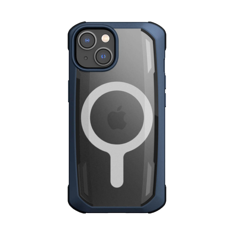 Raptic X-Doria Secure Case iPhone 14 dėklas su MagSafe šarvuotu dangteliu mėlynos spalvos