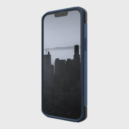Raptic X-Doria Secure Case iPhone 14 dėklas su MagSafe šarvuotu dangteliu mėlynos spalvos