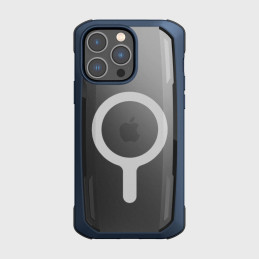„Raptic X-Doria Secure“ dėklas, skirtas „iPhone 14 Pro Max“ su „MagSafe“ šarvuotu dangteliu, mėlynu