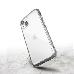 Raptic X-Doria Air Case iPhone 14 dėklas, šarvuotas dangtelis, sidabrinis