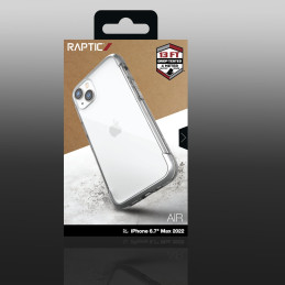 Raptic X-Doria Air Case iPhone 14 Plus šarvuotas sidabrinis dangtelis