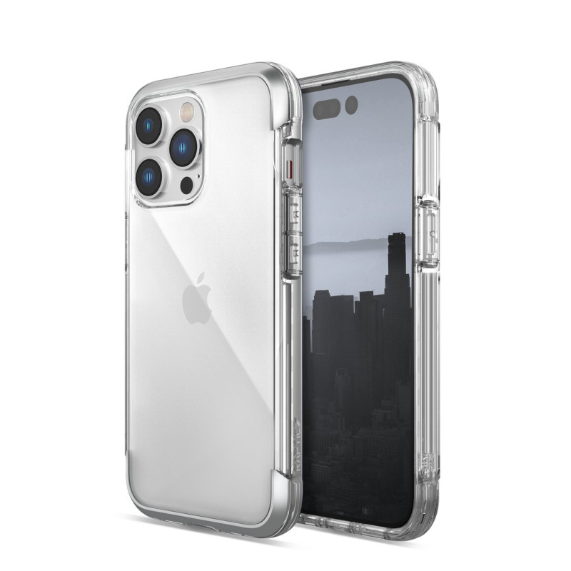 Raptic X-Doria Air Case iPhone 14 Pro dėklas, šarvuotas dangtelis, sidabrinis