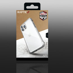 Raptic X-Doria Air Case iPhone 14 Pro dėklas, šarvuotas dangtelis, sidabrinis
