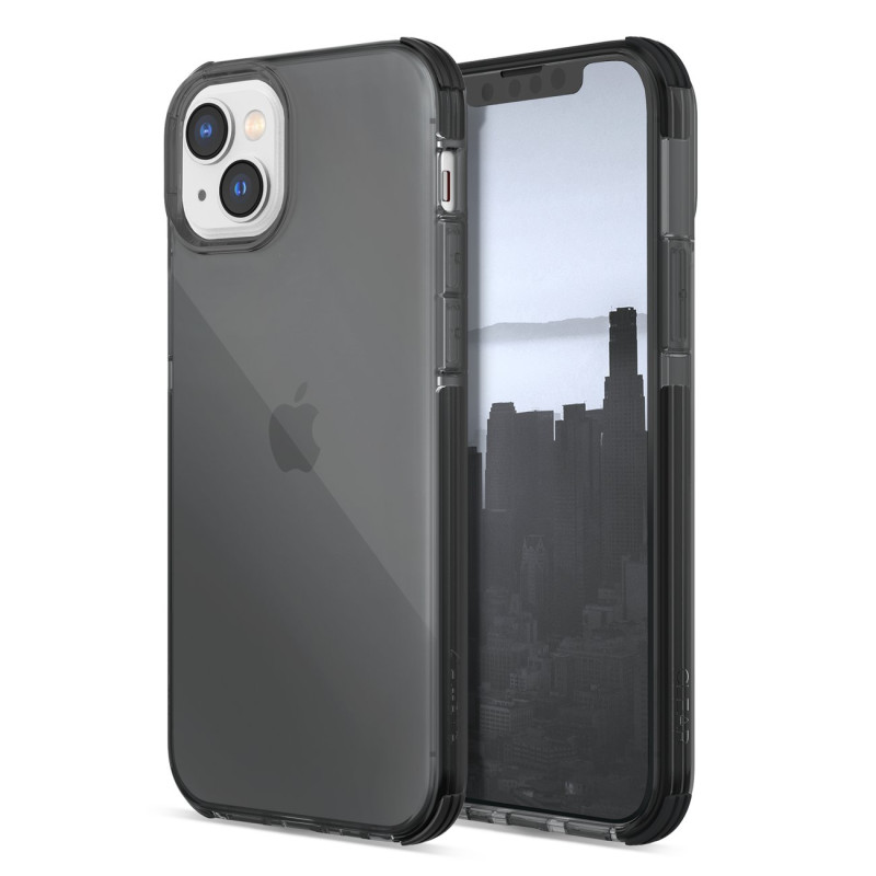 Raptic X-Doria skaidrus dėklas, skirtas iPhone 14 Plus, šarvuotas dangtelis, pilkas