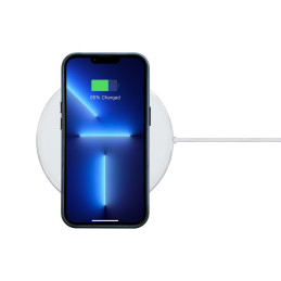 iCarer Oil Wax Premium Leather Case magnetinis odinis dėklas, skirtas iPhone 14 Pro Max su MagSafe tamsiai mėlyna spalva...