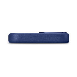 iCarer Case Odinis natūralios odos dėklas, skirtas iPhone 14 mėlynai (WMI14220705-BU) (suderinamas su MagSafe)