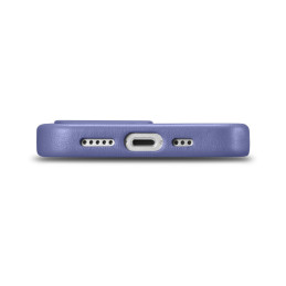 iCarer Case Odinis natūralios odos dėklas, skirtas iPhone 14 Pro Max šviesiai violetinis (WMI14220708-LP) (suderinamas s...