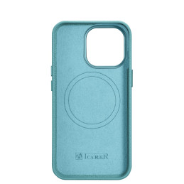 iCarer Litchi Premium Leather Case magnetinis odinis dėklas, skirtas iPhone 14 Pro su MagSafe žalia spalva (WMI14220710-...