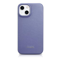 iCarer CE Premium Leather Folio Case iPhone 14 Odinis atverčiamas dėklas Magnetic MagSafe šviesiai violetinis (WMI142207...