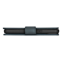 „iCarer Oil Wax Wallet Case“ 2 viename „iPhone 14 Pro Max“ odinis atverčiamas dangtelis, mėlynas anti-RFID (WMI14220724-...