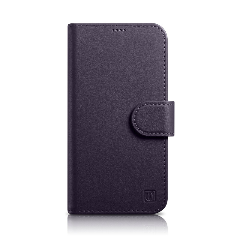 „iCarer“ piniginės dėklas 2 viename „iPhone 14 Plus“ dėklas, odinis atverčiamas dangtelis, apsaugantis nuo RFID tamsiai ...
