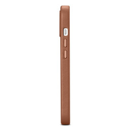 iCarer Case Odinis dangtelis iš natūralios odos skirtas iPhone 14 Plus rudas (suderinamas su MagSafe)