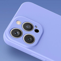 Silikono dėklas iPhone 14 Plus, silikoninis dangtelis, šviesiai mėlynas