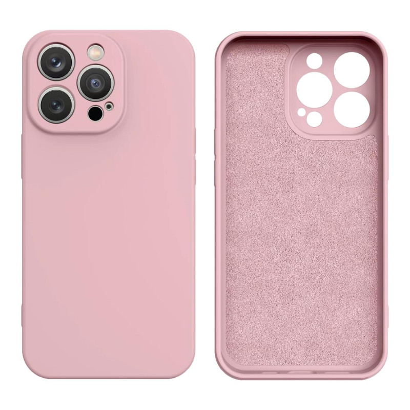 Silikoninis dėklas iPhone 14 Plus silikoninis dangtelis rožinis