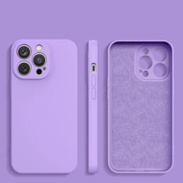 Silikono dėklas iPhone 14 Plus, silikoninis dangtelis, violetinė