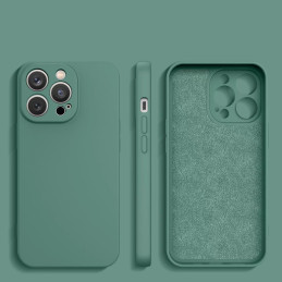 Silikoninis dėklas iPhone 14 Plus silikoninis dangtelis žalias