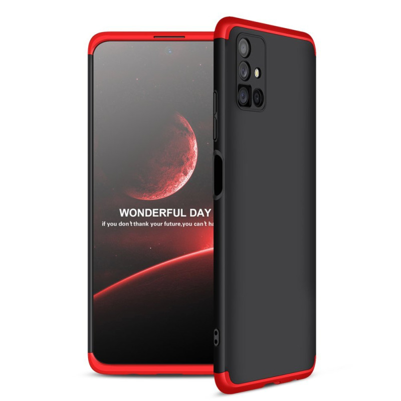 GKK 360 Protection Case dėklas visam Samsung Galaxy M51 priekiniam ir galiniam dangčiui juodos ir raudonos spalvos