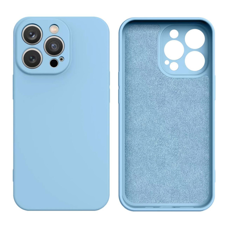 Silikoninis dėklas Xiaomi Redmi Note 11 Pro 5G / 11 Pro / 11E Pro silikoninis dangtelis šviesiai mėlynas