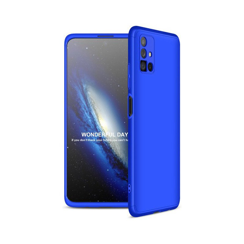 GKK 360 Protection Case dėklas visam Samsung Galaxy M51 mėlynos spalvos priekiniam ir galiniam dangteliui