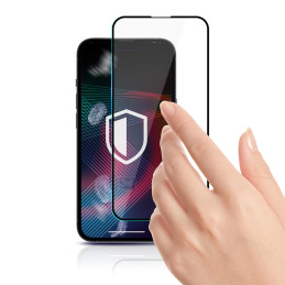 9H 3mk HardGlass Max Lite™ stiklas, skirtas iPhone 14 Pro