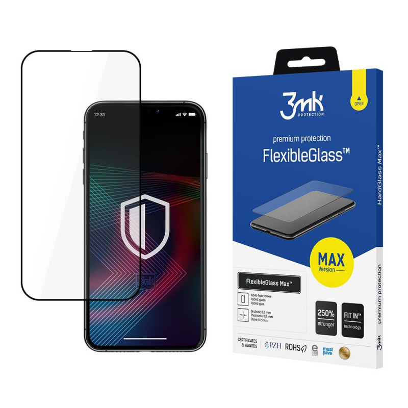 3mk FlexibleGlass Max™ hibridinis stiklas, skirtas iPhone 14 Pro Max