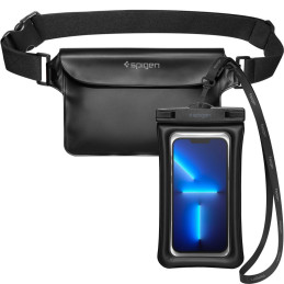 Spigen Aqua Shield A621 vandeniui atsparus klubinis krepšys + plaukiojantis dėklas - juodas