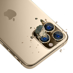 3mk Lens Protection Pro kameros dangtelis skirtas iPhone 13 Pro / iPhone 13 Pro Max - auksinis