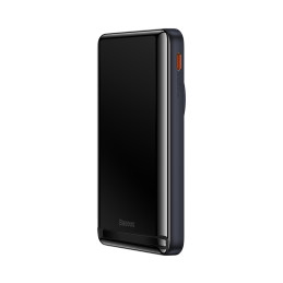 „Baseus“ magnetinis laikiklis 10 000 mAh 20 W maitinimo blokas su „MagSafe“ - mėlynas + USB-C laidas 60 W 0,5 m