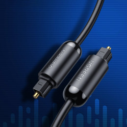 Ugreen AV122 70891 optinio garso Toslink/ SPDIF kabelis 1,5 m – juodas