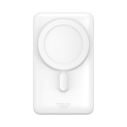 Baseus Magnetic Bracket maitinimo blokas su belaidžiu įkrovimu MagSafe 10000mAh 20W Overseas Edition baltas (PPCX000202)...