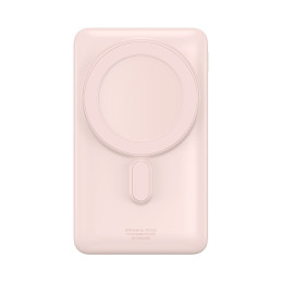 „Baseus“ magnetinis laikiklis „Powerbank“ su „MagSafe“ 10 000 mAh 20 W - rožinis + USB-C laidas 60 W 0,5 m