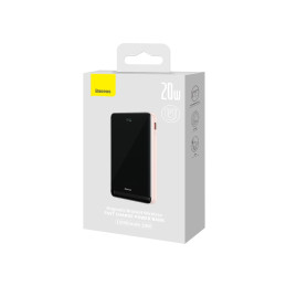 „Baseus“ magnetinis laikiklis „Powerbank“ su „MagSafe“ 10 000 mAh 20 W - rožinis + USB-C laidas 60 W 0,5 m